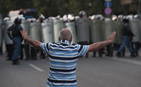 Protest action in Yerevan ends